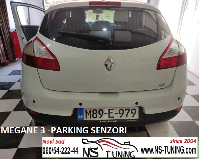 reno megan 3 ugradnja parking senzori novi sad ns tuning zvucno upozorenje i displej